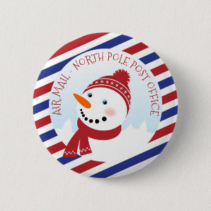 Snowman Post Office Button