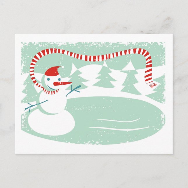snowman postcard (Front)