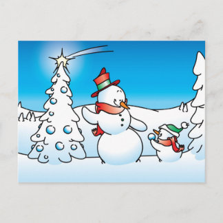 Snowman Postcard