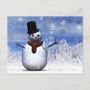 Snowman Postcard