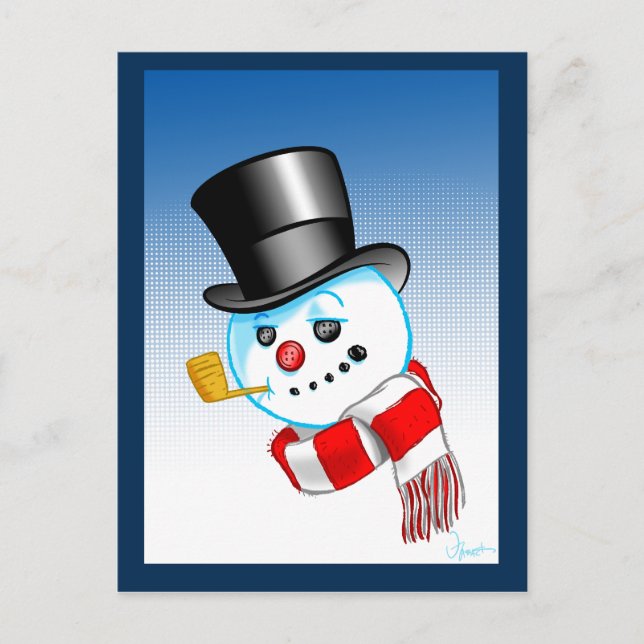 Snowman Postcard (Front)