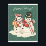 Snowman Postcard<br><div class="desc">www.lookcrazy.com</div>