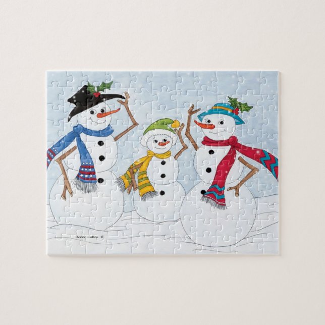Snowman Puzzle (Horizontal)