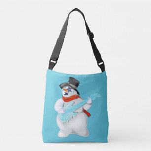 Snowman Rock - Custom Colour - Painting Crossbody Bag