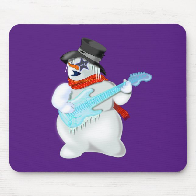 Snowman Rock Mouse Pad (Front)