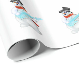 Snowman Rock Wrapping Paper