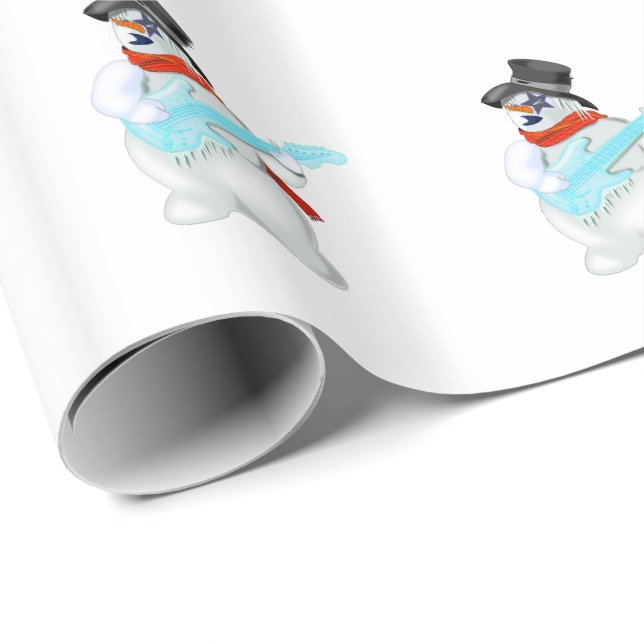 Snowman Rock Wrapping Paper (Roll Corner)