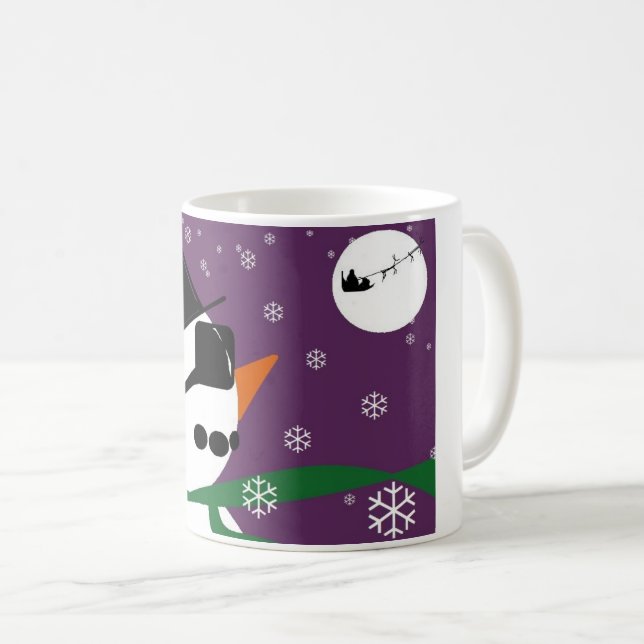 Snowman & Santa Christmas Mug (Front Right)