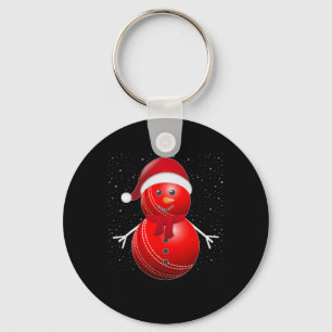 Snowman Santa Cricket Ll Key Ring