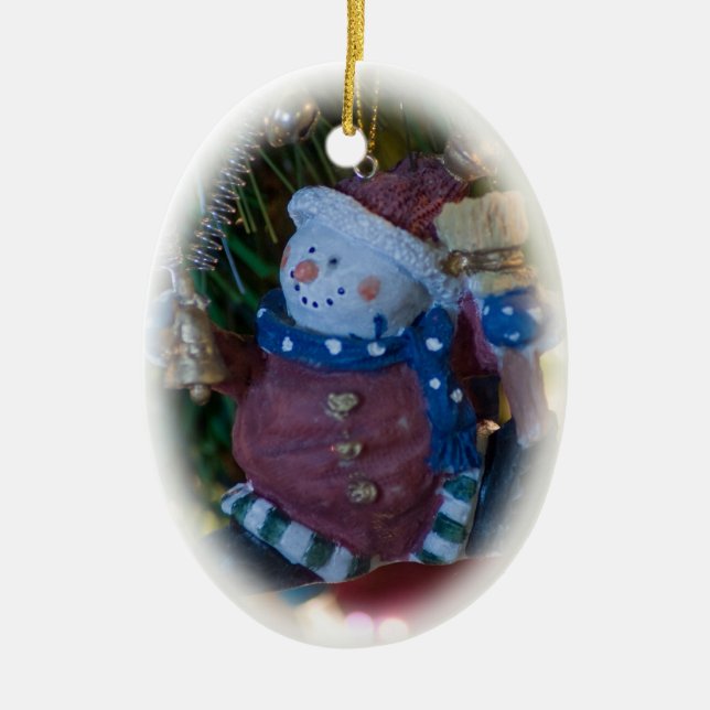 Snowman Santa Ornament (Front)