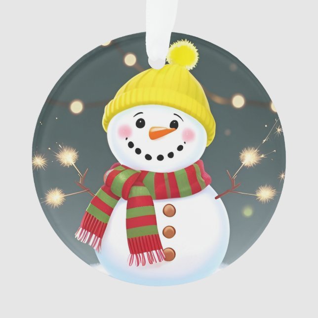 🎁Snowman Santa Ornament Holiday Gift Decor ✨ (Front)