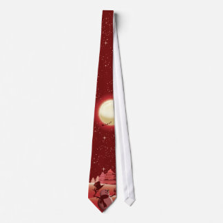 Snowman Scene Tie