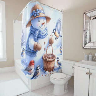 Snowman Shower Curtain