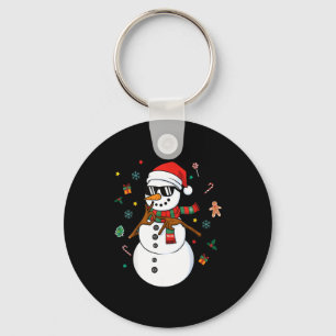 Snowman Six Seven Meme Christmas Pajamas 6 And 7 F Key Ring