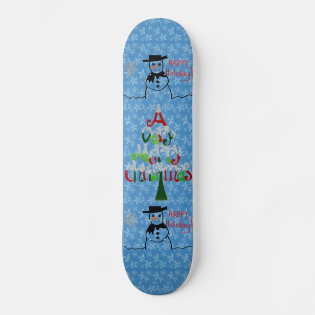 Snowman Skateboard (Front)