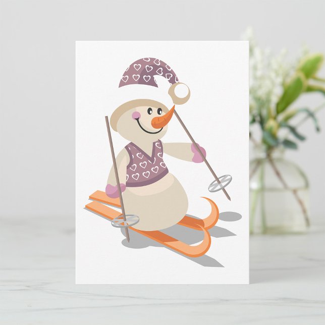 Snowman Skiing Invitation (Creator Uploaded)