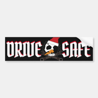 SNOWMAN SKULETONS BHQ Mechanic Bumper Sticker