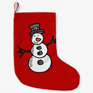 Snowman Small Christmas Stocking