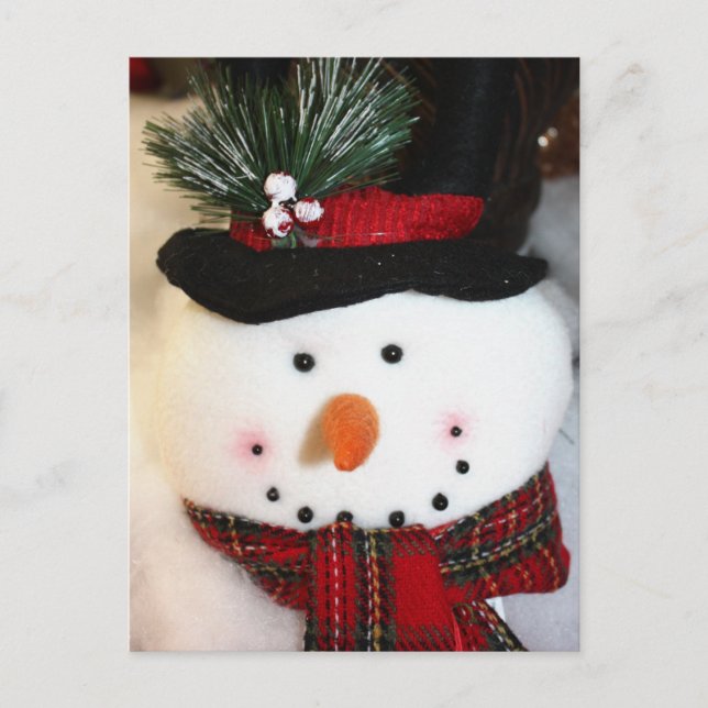 Snowman Smile Postcard (Front)
