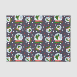Snowman Snow Globes Tissue Paper