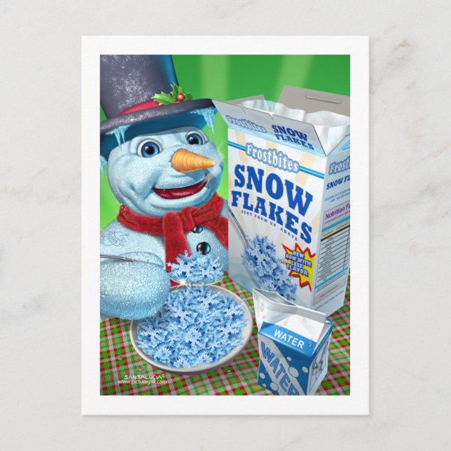 snowman_snowflakes postcard (Front)