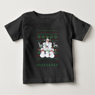 Snowman - Snowman Christmas Tree Ugly Christmas Baby T-Shirt