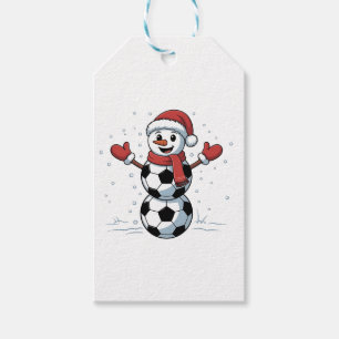 Snowman Soccer Christmas Santa Baseball Sport Gift Tags