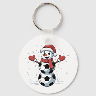 Snowman Soccer Christmas Santa Baseball Sport Key Ring