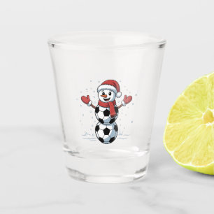 Snowman Soccer Christmas Santa Baseball Sport Shot Glass