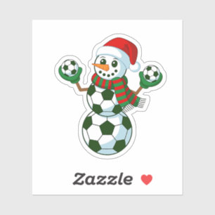 Snowman Soccer Christmas Sport Lovers 