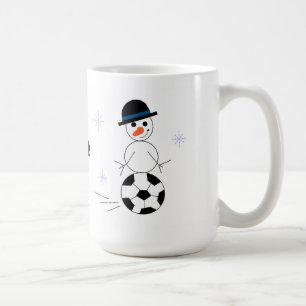 Snowman Soccer Player Coffee Mug
