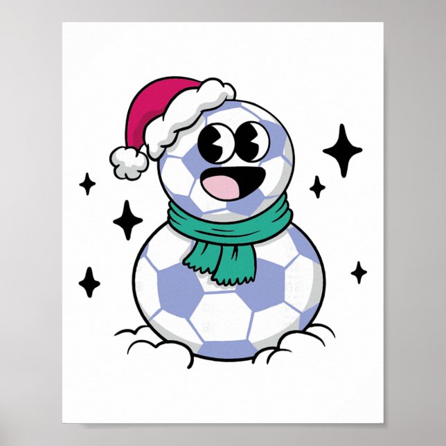 Snowman Soccer  Poster (Front)