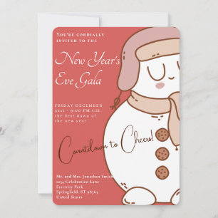 Snowman Soiree" New Year's Eve Gala invitations