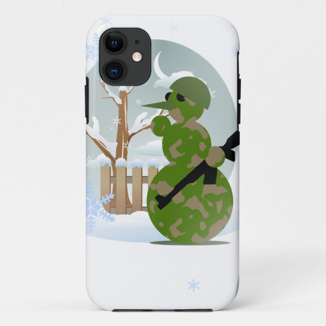 snowman soldier christmas Case-Mate iPhone case (Back)