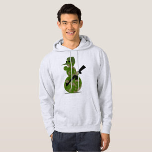 snowman soldier hooded christmas xmas sweatshirt