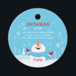 Snowman Soup Christmas Hot Chocolate Gift Favour Tags<br><div class="desc">Snowman Soup Christmas Hot Chocolate Gift Favour Tags</div>