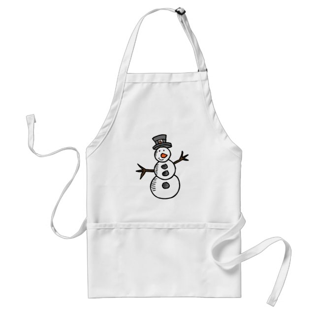 Snowman Standard Apron (Front)