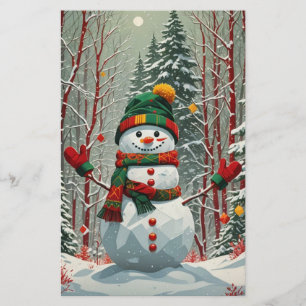 Snowman Stationery