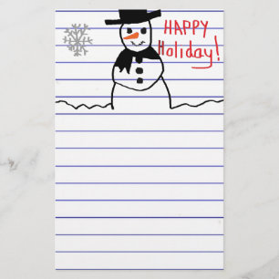 Snowman Stationery