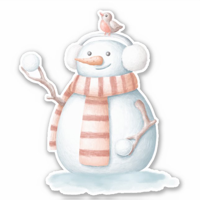 Snowman  sticker (Front)