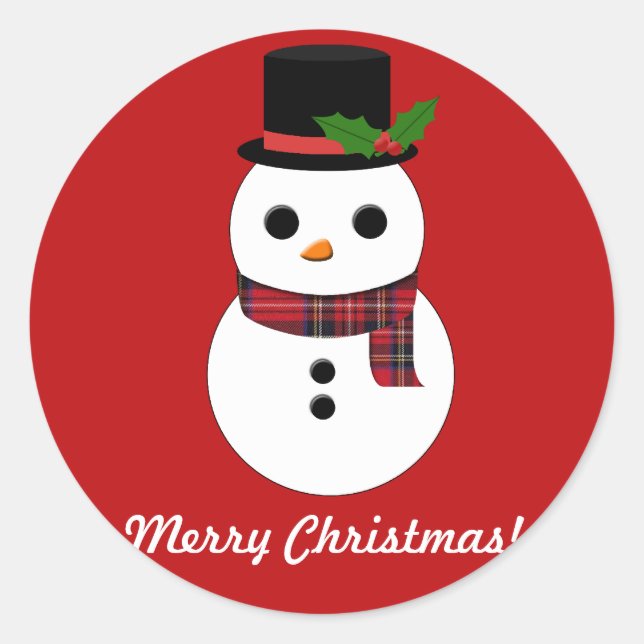 Snowman Sticker (Front)