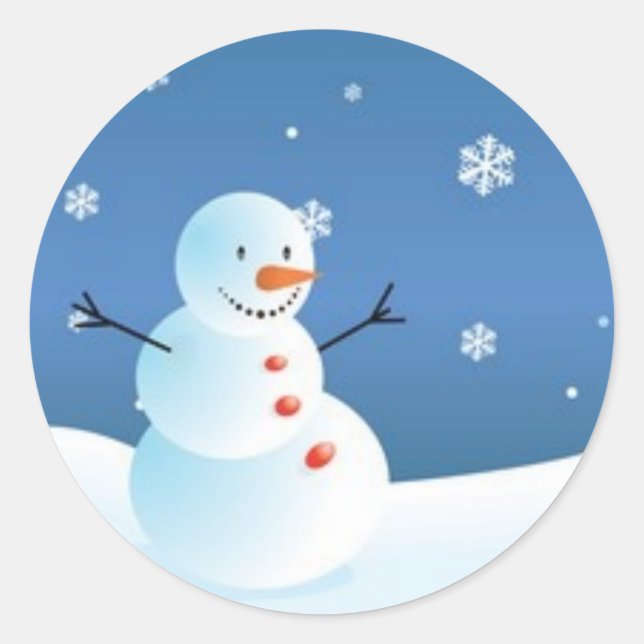 Snowman Sticker (Front)