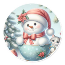 Snowman sticker