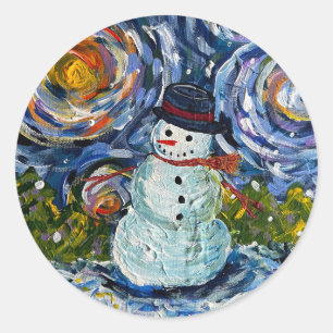 Snowman sticker set