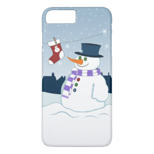 Snowman & Stocking Christmas iPhone 8 Plus/7 Plus Case
