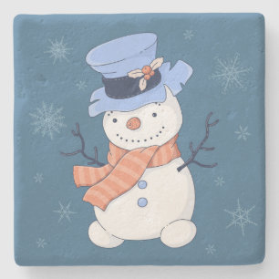 Snowman Stone Coaster