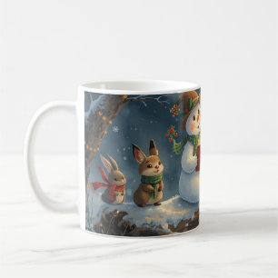  “Snowman Storytime Mug – Woodland Christmas Magic