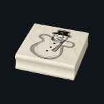 Snowman Sugar Cookie Hanukkah Christmas Holiday Rubber Stamp<br><div class="desc">Rubber stamp features an original illustration of a classic snowman sugar cookie.

Don't see what you're looking for? Need help with customisation? Click "contact this designer" to have something created just for you!</div>