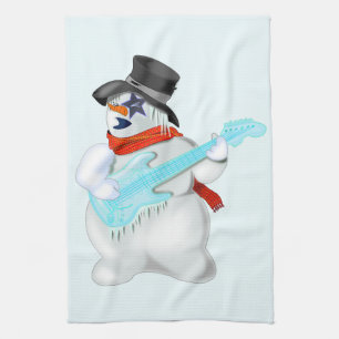Snowman Tea Towel