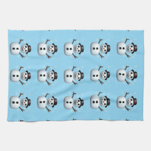 Snowman Tea Towel